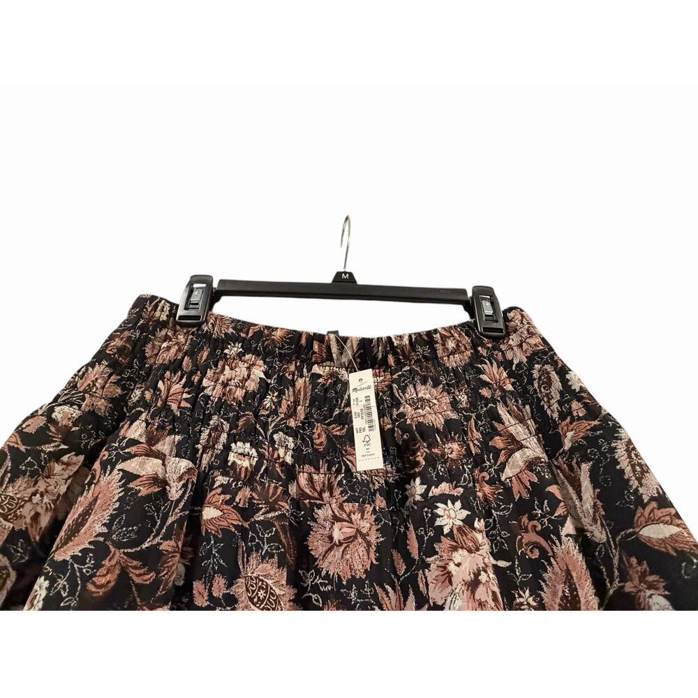 NWT Madewell Ruffle Tiered Pull-On Midi Skirt Women’s Small Floral Spring - Picture 7 of 12